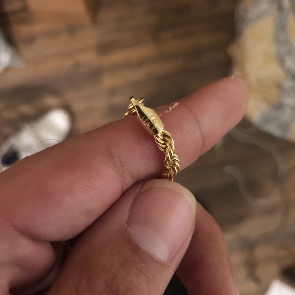 Solid 8.5” 3.8mm 14k Gold Rope Bracelet - Picture 8 of 12